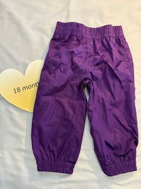 Gusti Purple rain pants with Elastic Waistband and cuffs